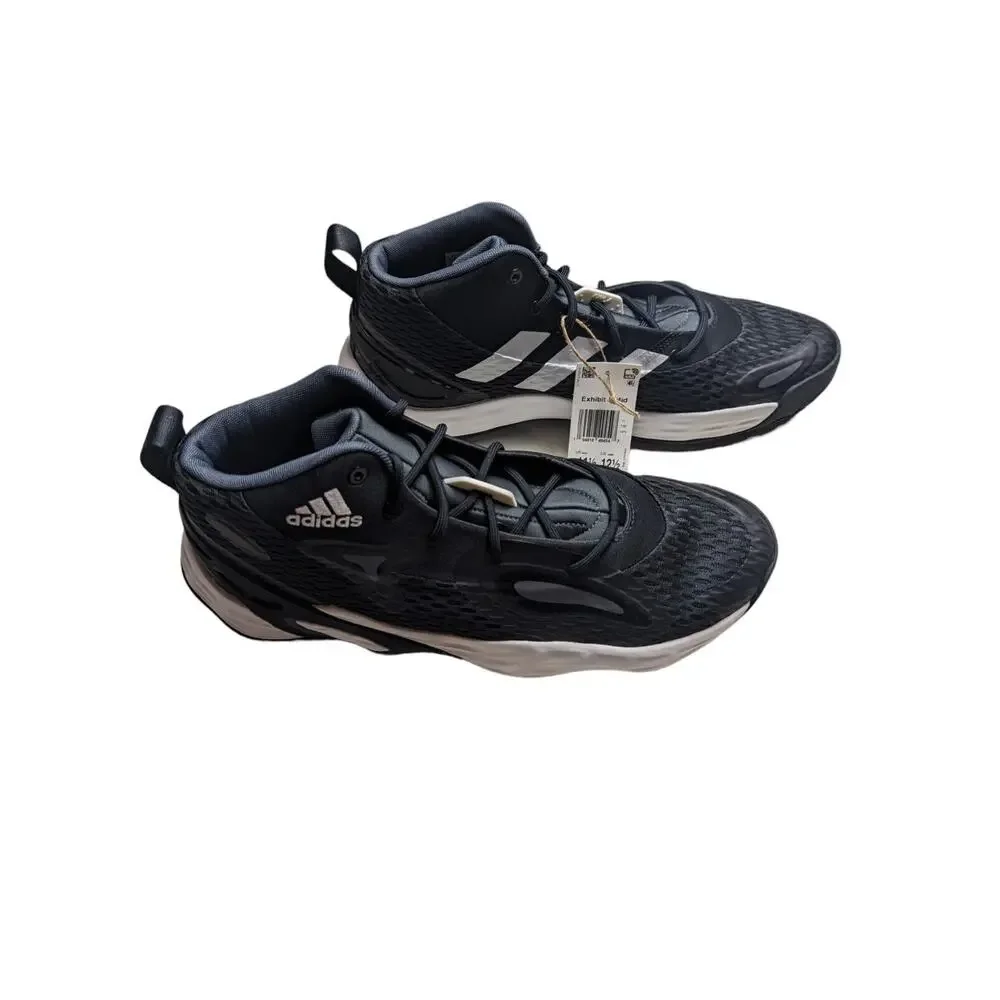 adidas Exhibit A Mid H67747 Basketball Shoes Core Black Mens Size 11.5 New